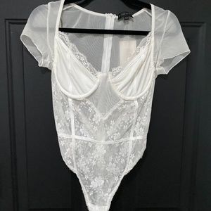 White Sheer Bodysuit